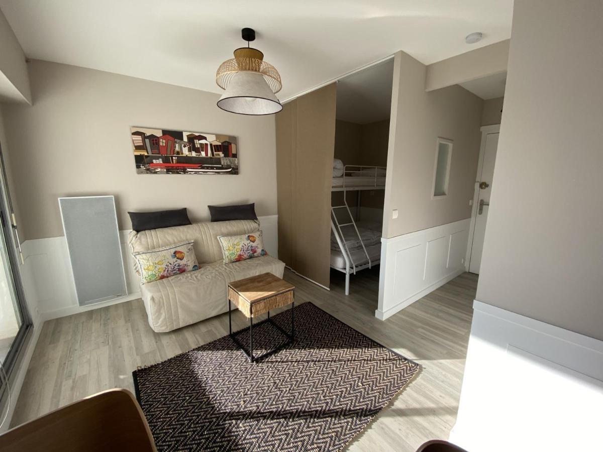 Studio Neuf En Front De Mer Avec Terrasse Et Parking, Ideal Pour 3 Personnes - Fr-1-474-147 Arcachón Exterior foto